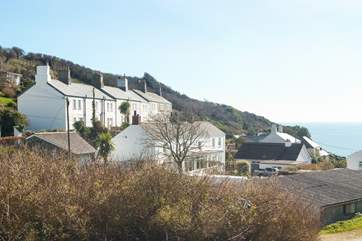 9 Coastguard Terrace is far left in the top terrace.