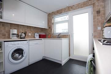 The kitchen is well-equipped.