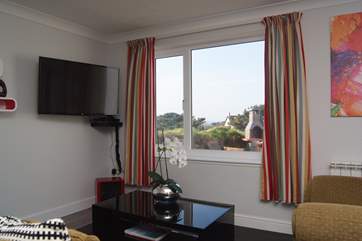 Sea Views from the sitting-room.
