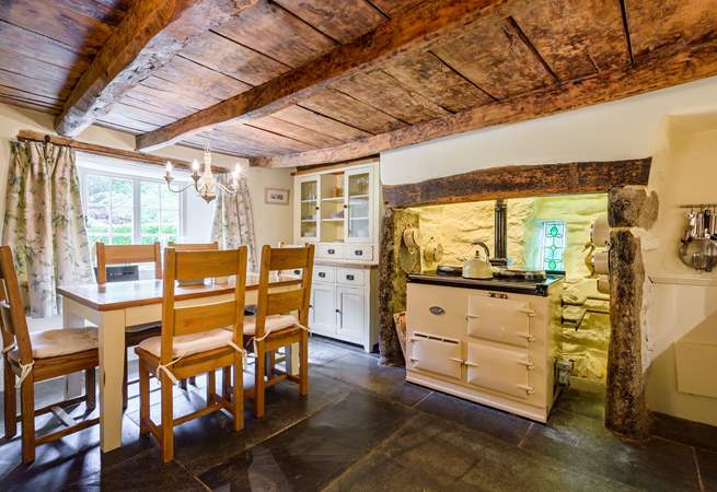 The kitchen really is the heart of the home and cooking up meals on the electric Aga will be a real treat.
