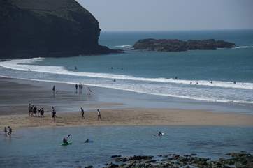 The fabulous beach at nearby Portreath has something for everyone whether you like to build sandcastles or surf the waves!