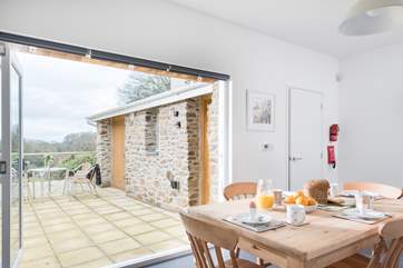 Fold back the doors and enjoy the view!