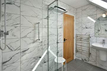 The three wet-rooms are beautifully designed and very stylish. Two are on the first floor along with the bedrooms.