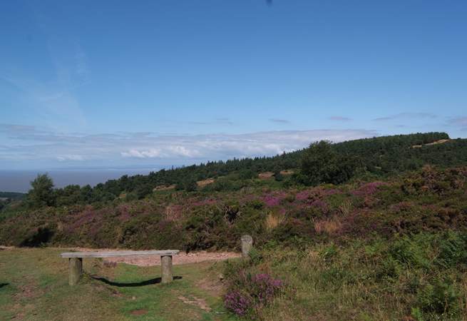 You can see right across the Bristol Channel to south Wales from the top of the Quantock Hills.