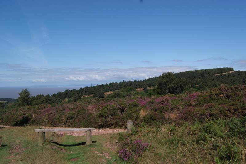 You can see right across the Bristol Channel to south Wales from the top of the Quantock Hills.