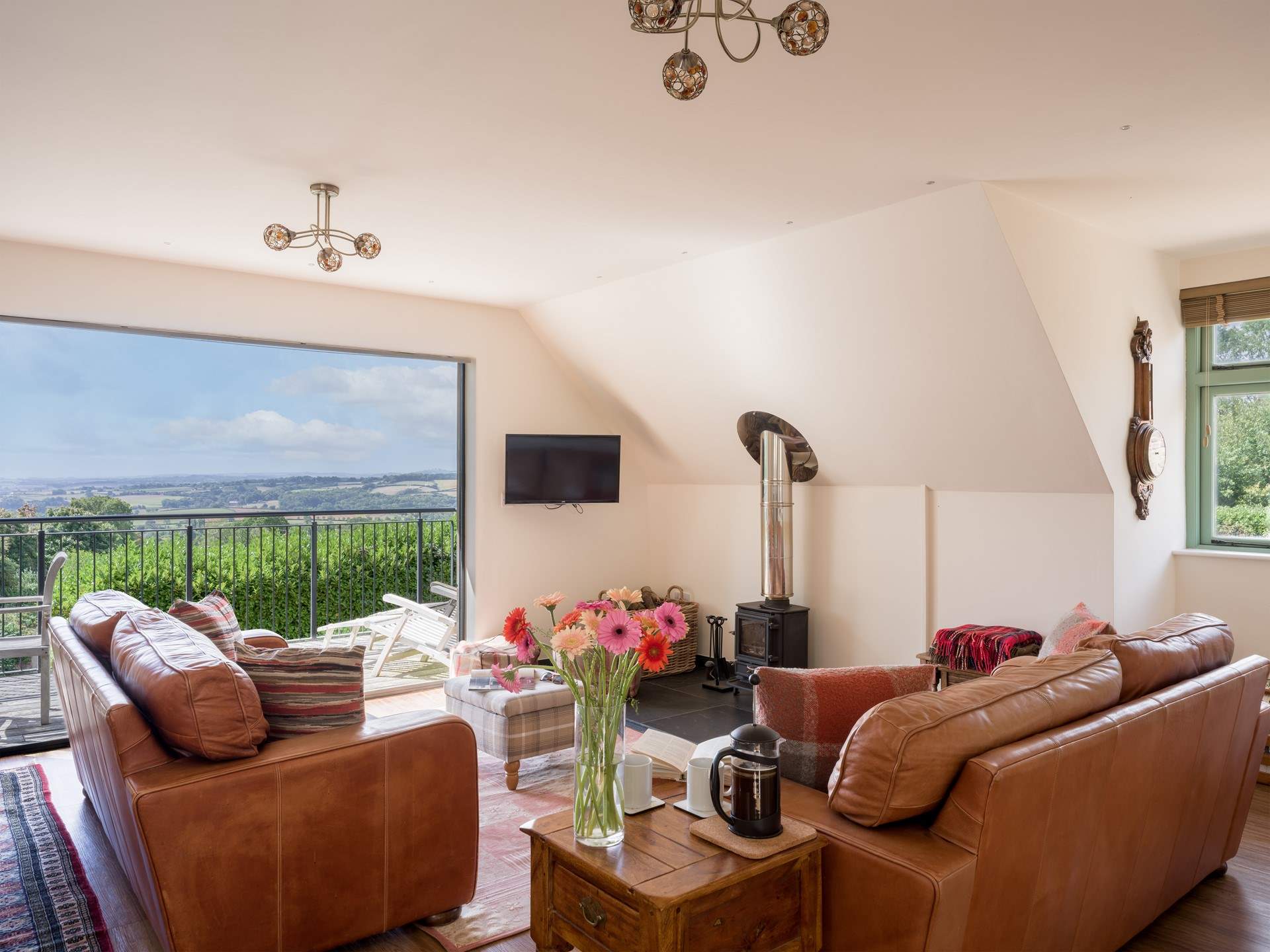 The main living space is very special and the views are quite something...