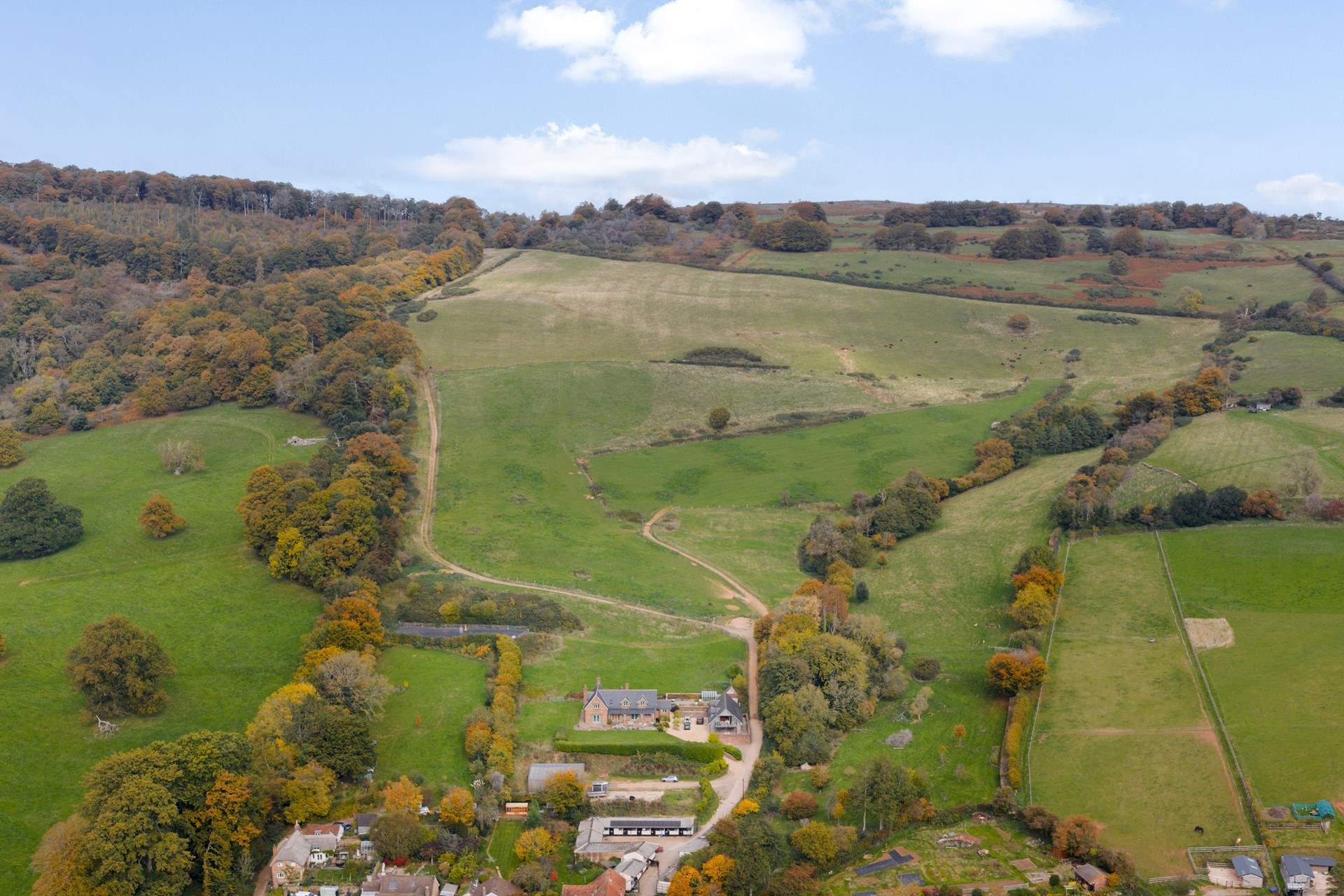 The lodge offers acres of land to explore...