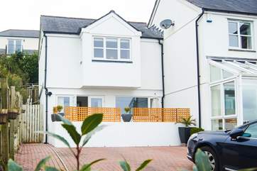 Bay Retreat is a ground floor apartment, for 2021 the owners are building a conservatory over the patio so there will be no outside space - the apartment is semi-detached from the owners' home.