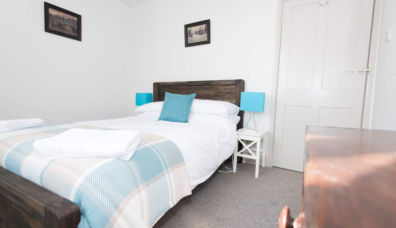 Bedroom 4, another double room with sea views.