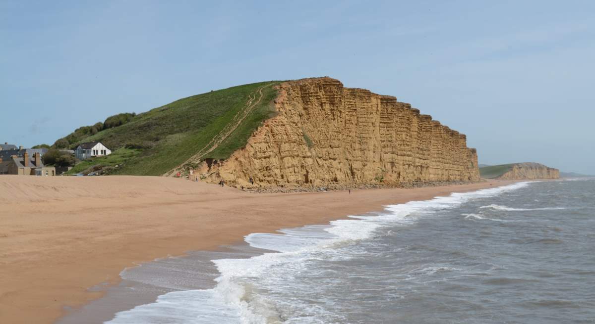 West Bay cliff shot, scene of some of the filming for Broadchurch.