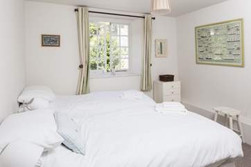 Bedroom 2, the Master Bedroom, has a 6ft 'zip and link' bed which can be made up as two single beds as seen here.
