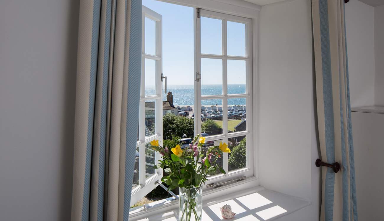 Breathe in really fresh sea air and enjoy being on holiday. The view from Bedroom 4.