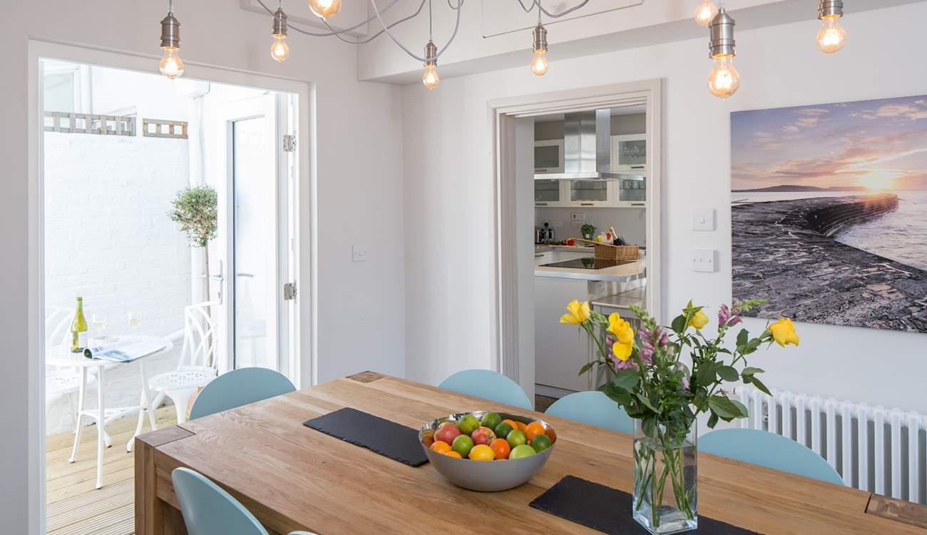Two courtyard areas either side of the dining-room provide a very tranquil spot.