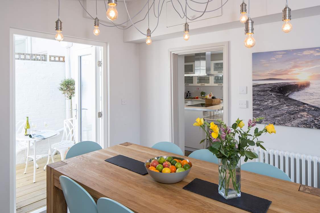 Two courtyard areas either side of the dining-room provide a very tranquil spot.