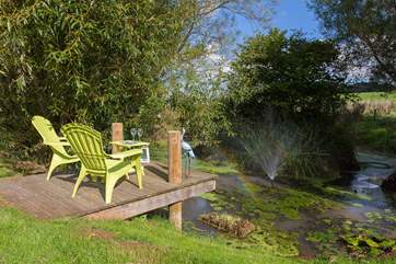 You have your own little fishing lake to sit by - what a place to start the day with your morning cup of coffee. The hut is some distance from the farmstead and so you will have great privacy.