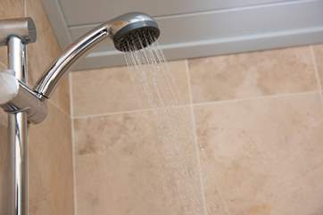 There is, of course, hot and cold running water.