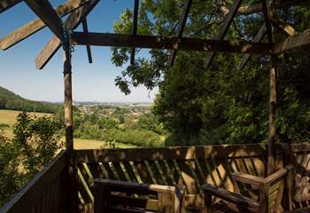 The viewing platform is the perfect for evening drinks, stargazing or yoga.