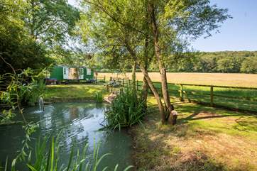 You have your own little fishing lake to sit by - what a place to start the day with your morning cup of coffee. The hut is some distance from the farmstead and so you will have great privacy.