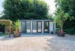 A short distance away you will find the purpose built treatment studio.