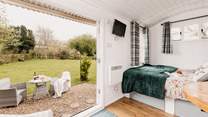Open up the double doors to allow fresh air to flow through with ease. 