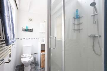 The en suite shower-room for a refreshing shower after a beach day.