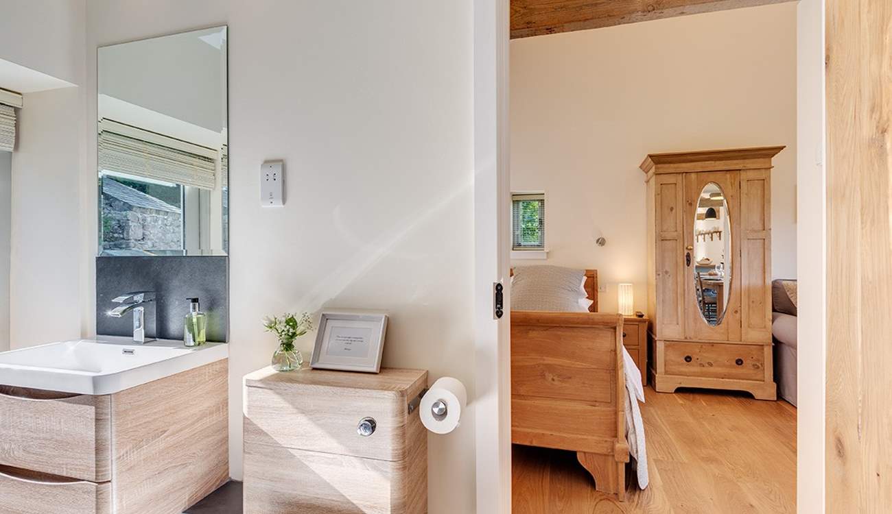 Looking out of the en suite into bedroom 1.