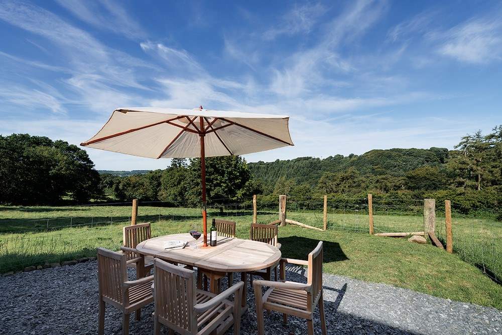 The patio is a real sun-trap with the most amazing uninterrupted views.