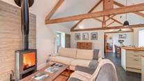 Super comfy living area, with a stunning wood-burner perfect for those chillier nights.