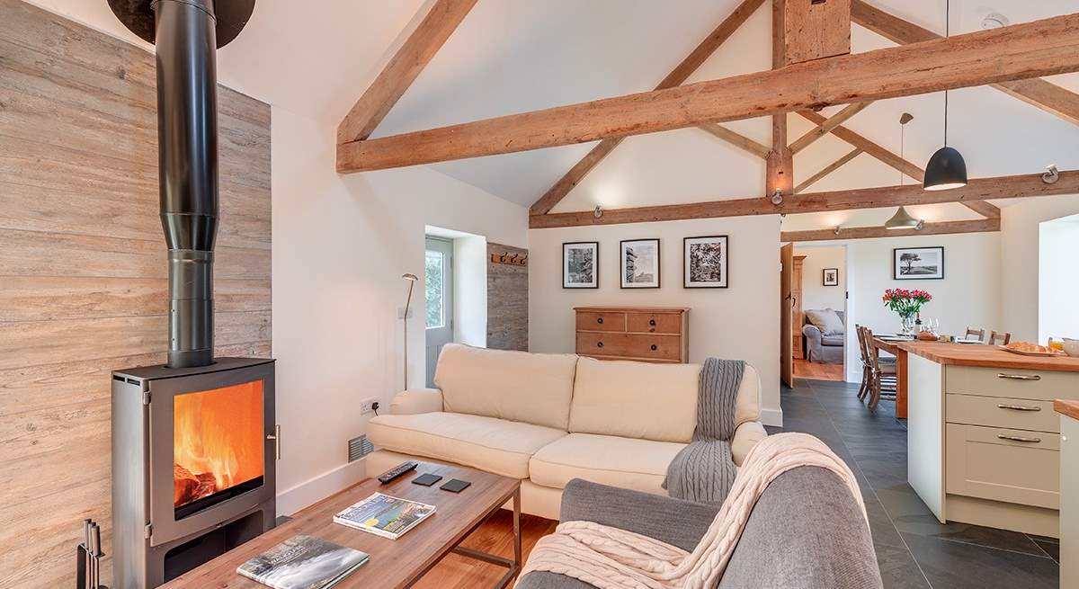 Super comfy living area, with a stunning wood-burner perfect for those chillier nights.