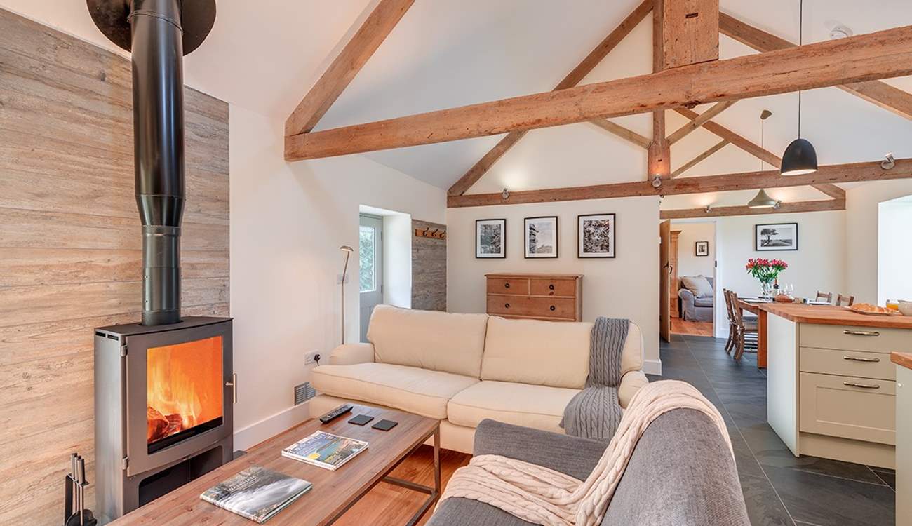Super comfy living area, with a stunning wood-burner perfect for those chillier nights.