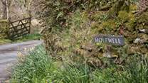 The entrance to Walkham Valley Cottages,  Holewell Farm.