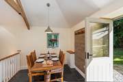 The dining-area leads out onto the patio, simply lovely.
