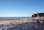 Another image of the pebbled beach at Kilve.