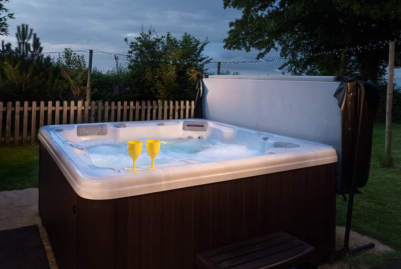 There is a wonderful hot tub where you can sit beneath the stars at the end of a day out exploring in the hills.