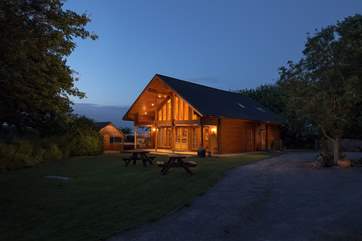 An atmospheric evening shot to set the scene for relaxed evenings with family and friends.