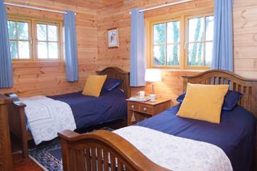 Next to it is the twin bedroom.