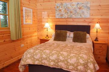 This is the double bedroom on the ground floor.