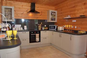 There is a fantastically equipped kitchen - a real home-from-home where everything has been thought of.