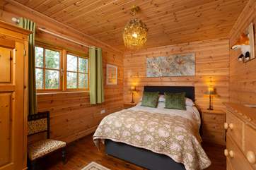 This is the double bedroom on the ground floor.