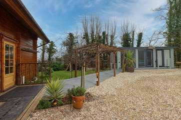 A short walk away from Coombe Lodge is the fabulous purpose built studio where you are able to have treatments with a sports injury and beauty therapist.