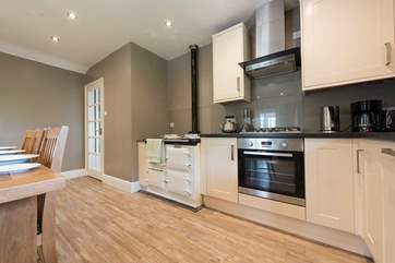 A range cooker and an Aga.