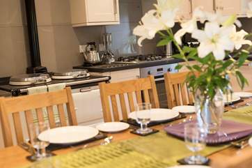 A convivial meal with family and friends.