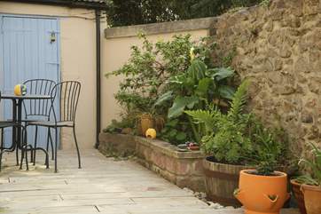 The terrace.
