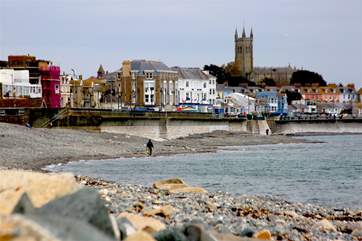 Penzance beach, just a short walk away.