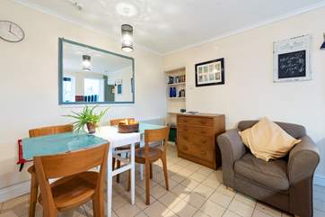 The dining area.