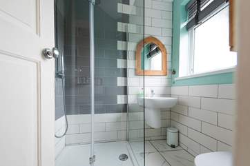 The modern shower room.