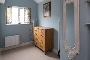 There is a dressing-room on the first floor, ideal for storing away your suitcases.