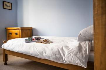 A single room that offers a place to indulge in a good holiday read.