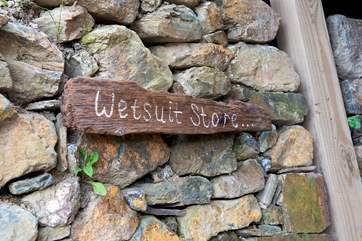 There's a really useful storage area for your wetsuits and other holiday kit.