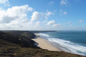 Little Broghas is a two minute walk from the fabulous coastal footpaths.
